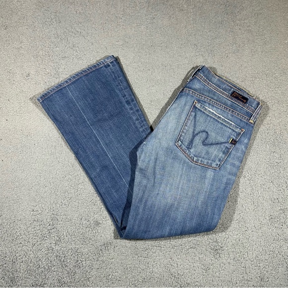 Y2k Citizen of Humanity ingrid #2 low waist flair stretch Jeans Size 28 USA 0582 - Picture 1 of 9
